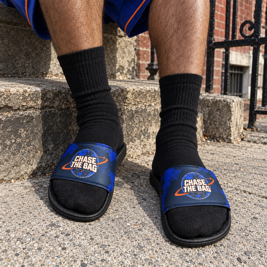 Belt to Ass Slides — Championship Blue & Orange