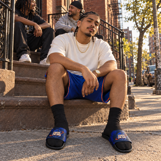 Belt to Ass Slides — Championship Blue & Orange